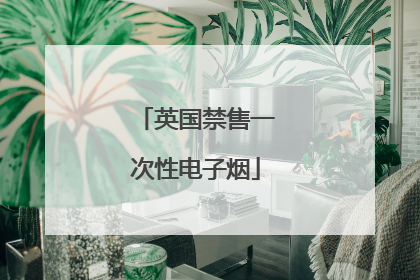 英国禁售一次性电子烟
